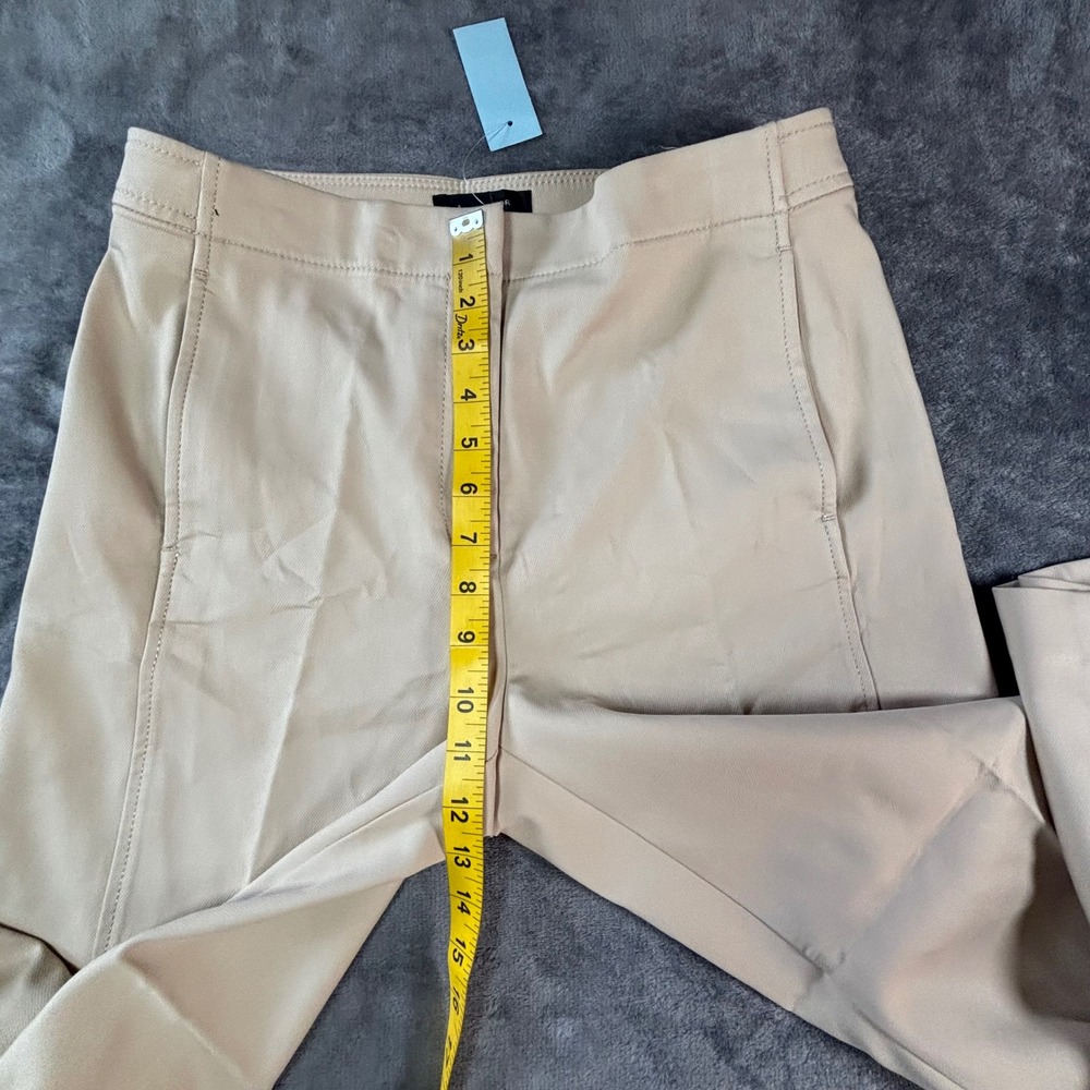 Ann Taylor Womens Beige Wide Leg Trousers High Rise Work Pants Khaki Tan - Picture 5 of 12